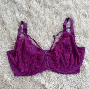 Cacique Purple Lace Bra